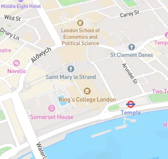 map for King's College London Nhs Health Centre