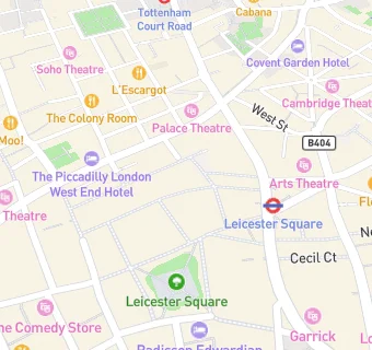 map for Leicester Square Dental Clinic