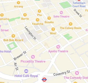 map for Blacklock Soho