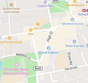 map for Pret A Manger