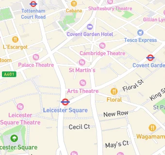 map for Covent Garden Social Club