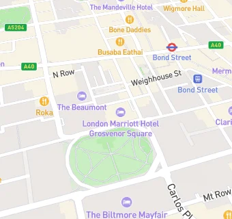 map for London Marriott Hotel