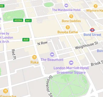 map for The Beaumont Hotel