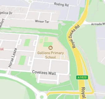 map for Gallions Primary School