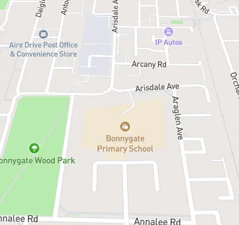 map for Bonnygate Primary School