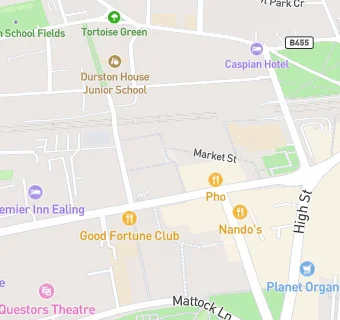 map for Ealing Town Hall