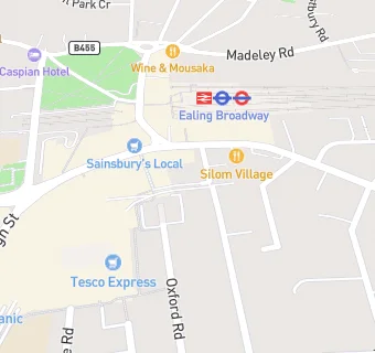 map for Ealing Broadway Fruiterers