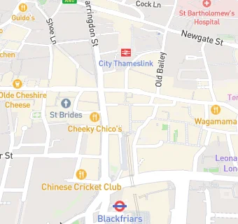 map for Pret A Manger