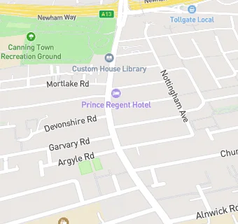 map for Prince Regent Hotel