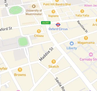 map for Karaoke Box Mayfair