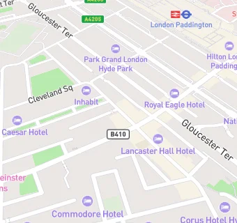 map for Park Grand London Hotels