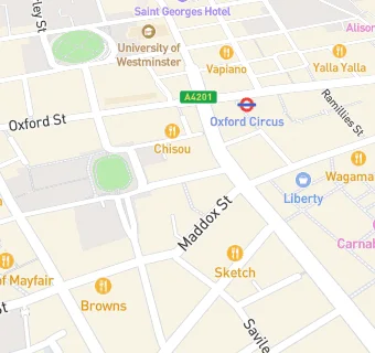 map for Pollen Street Social