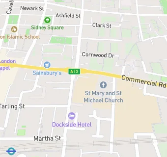 map for St Mary and St Michael Primary School