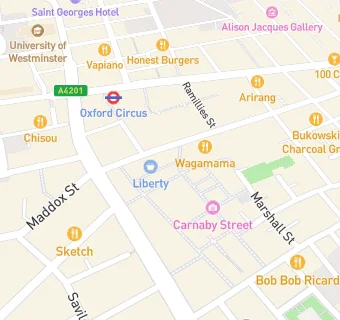 map for Pret A Manger