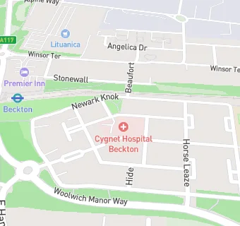 map for Cygnet Hospital