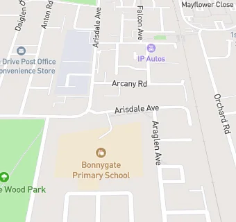 map for Bonnygate Primary School