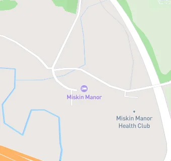 map for Miskin Manor Hotel and Health Club