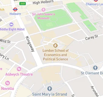 map for London School of Economics and Political Science