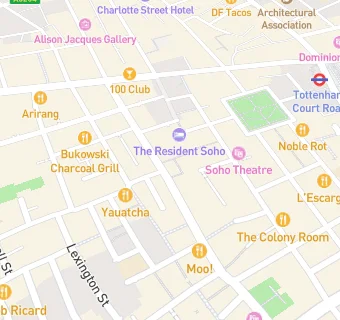 map for The Hummingbird Bakery