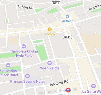 map for London House Hotel