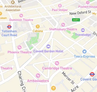 map for Covent Garden Hotel