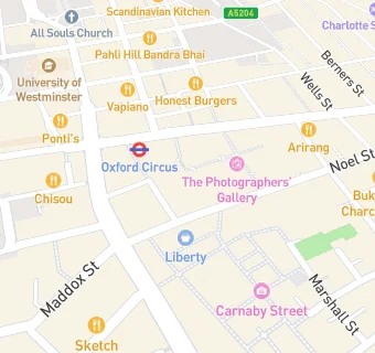 map for London Palladium