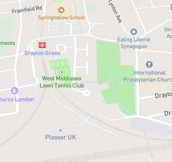 map for West Middlesex Lawn Tennis Club