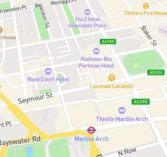 map for The Zetter Townhouse Marylebone