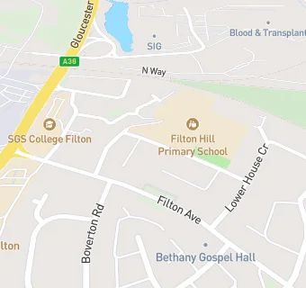 map for Filton Hill County Primary School