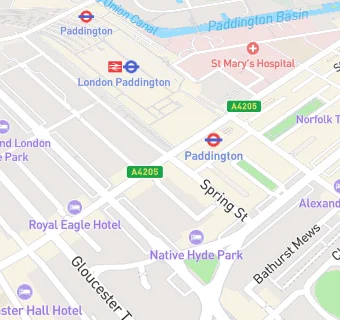 map for Pride Of Paddington Public House