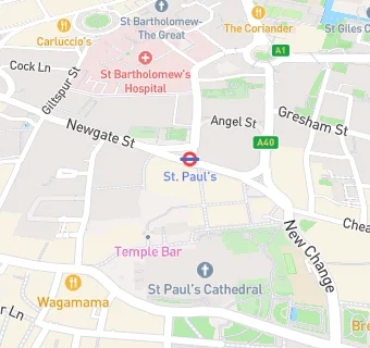 map for Pret A Manger (Unit 1)