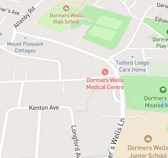 map for Dormers Wells Medical Centre