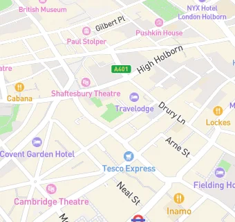 map for Covent Garden Medical Centre