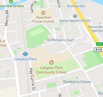 map for Langdon Park Community School