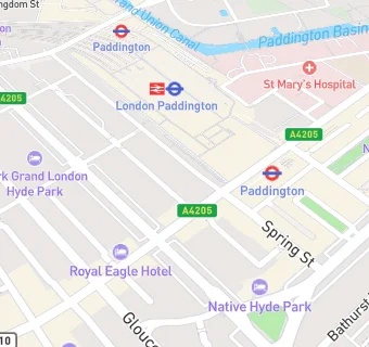 map for Oracle Paddington