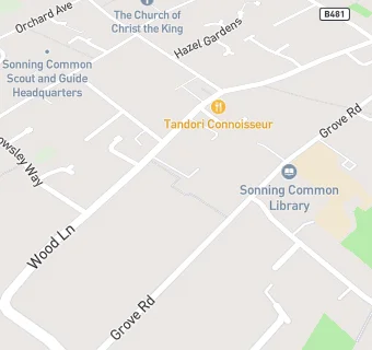 map for Sonning Common Health Centre