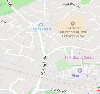 map for St Michael Church Pre-School & Nursery