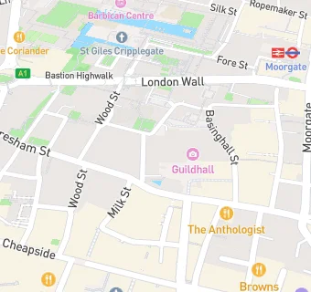 map for The Guildhall Club