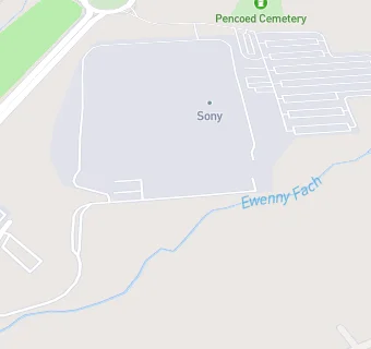 map for Sony Pencoed Canteen