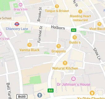 map for Pret A Manger