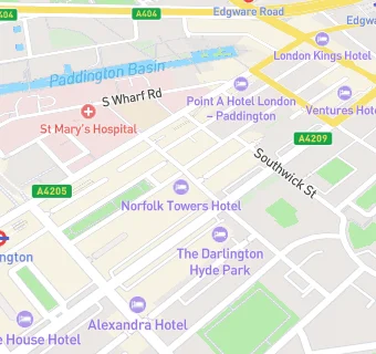 map for Norfolk Towers Hotel