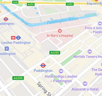 map for Mercure London Paddington Hotel