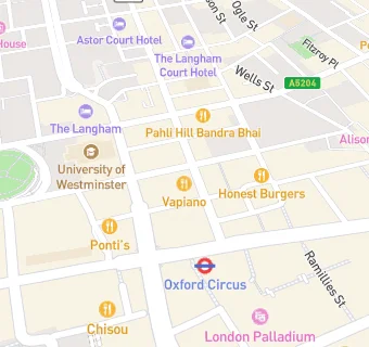 map for Vapiano