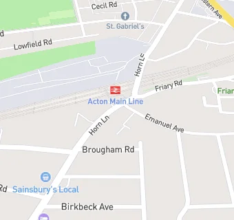 map for Acton Cafe
