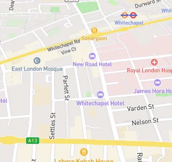 map for Whitechapel Food Store