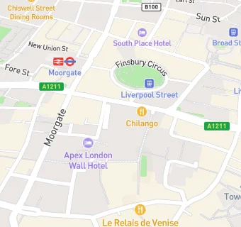 map for Fora Sixty London Wall