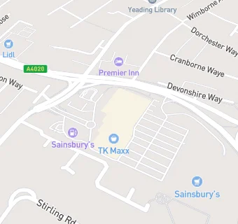 map for Sainsbury Petrol Station