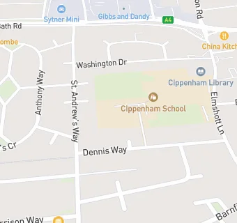 map for Cippenham Infant School