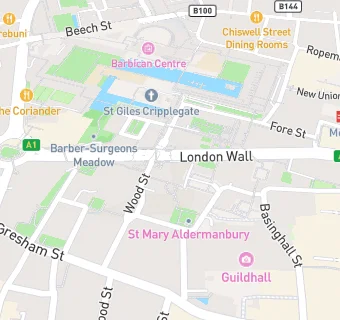 map for Pret A Manger