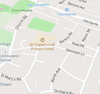 map for Dr Tripletts Ce School